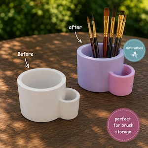 Paint you own pottery-Pottery Trinket Box-Brush Storage pots-Make up storage-Pottery pot-Pottery Vase-Flower pot-Gift Idea-Candle Holder