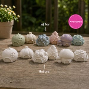 Paint you own pottery-Small Pottery-Vegetable House-Cute things to paint-Pottery House-Pottery huts-Veggie Hut-Group Activity-Party Activity