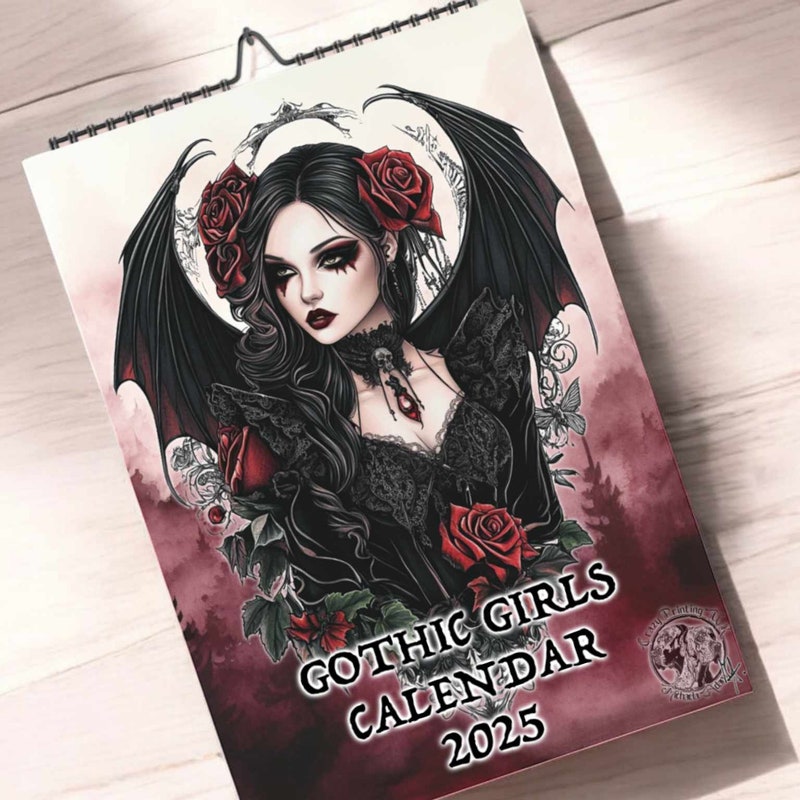 2025 Gothic Calendar Etsy