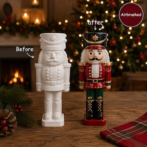 Paint you own pottery- Christmas Pottery Painting - Christmas activity- Christmas Decoration - Paint your own nutcracker - Christmas Pottery