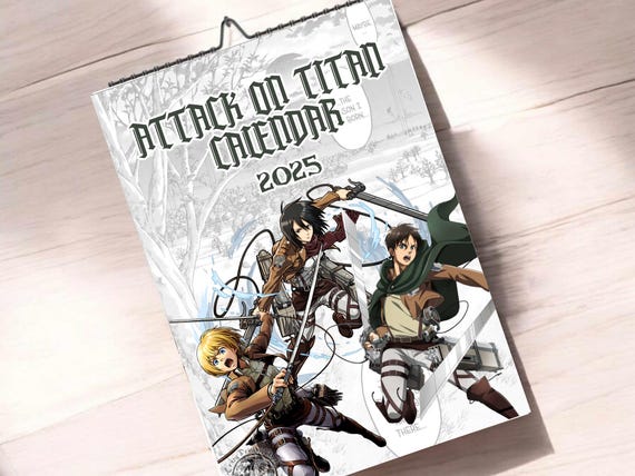 Attack on Titan Calendar 2025 - Calendar 2025 -shingeki No