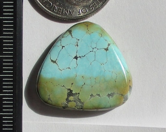 30.5 Ct. (24x26x6 Mm) 100% Natural Web Lone Mountain Turquoise