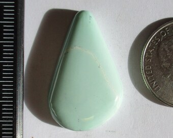 27.0 ct. (32x20.5x6 mm) 100% Natural Prince Variscite Cabochon Gemstone, # 1FD 90