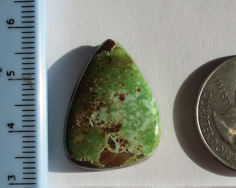 19,8 carati (26x19x5 mm) Pietra preziosa cabochon turchese rara cavalletta naturale al 100%, GV 061 s