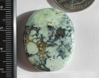 41,2 carati (32x20,5x6 mm) Cabochon in variscite Apache naturale al 100%, pietra preziosa, # KA 51