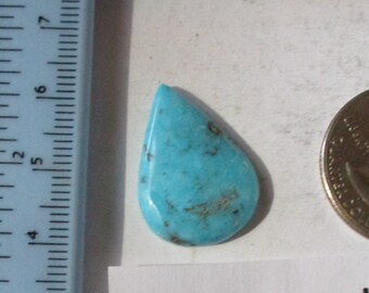 12.5 ct. (24x17x3.5 mm) 100% Natural Nacozari (Naco) Turquoise Cabochon Gemstone, # 2AH 030 s