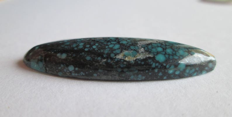 25.20 ct 100/% Natural Chinese Qinggu 808 Turquoise Cabochon Gemstone # DM 049