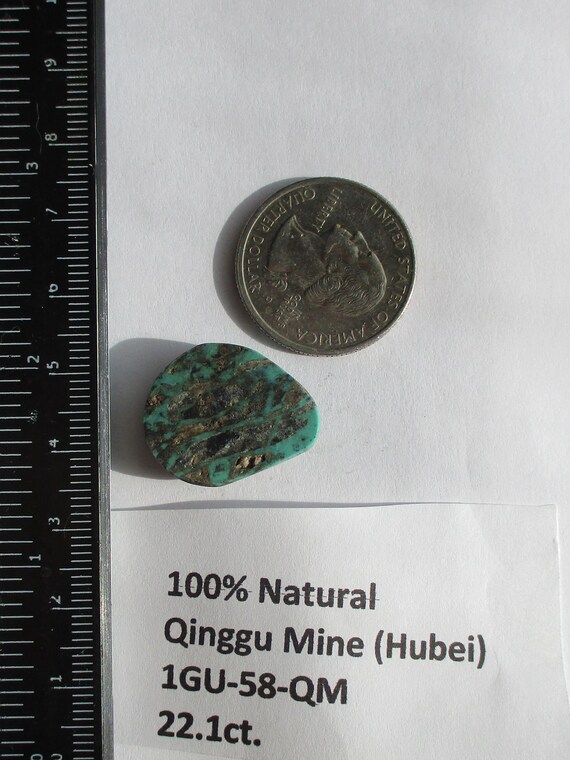 22.1 Ct. (23x19x6.5 Mm) 100% Natural Web Qinggu Mine (hubei