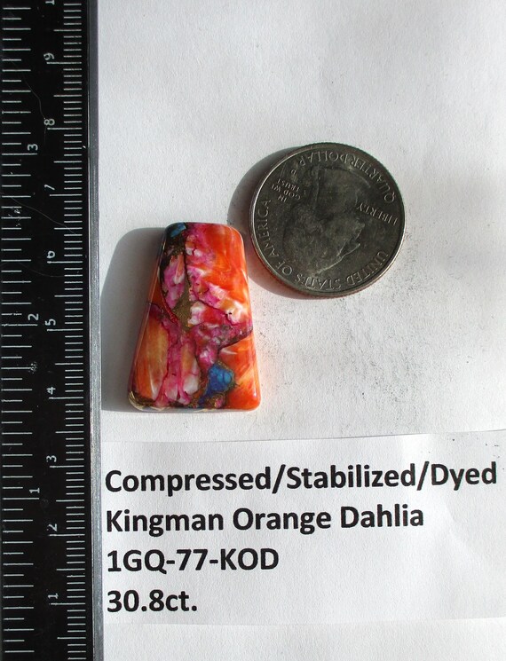 30.8 Ct. (29x20x5 Mm) Compressed/stabilized/dyed Kingman