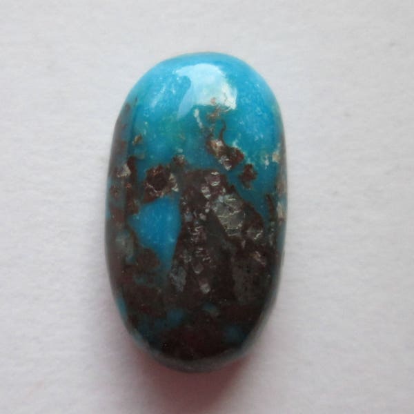 7.80 ct (17x9x5 mm) Natural High Grade Bisbee Turquoise Cabochon Gemstone # DL 009