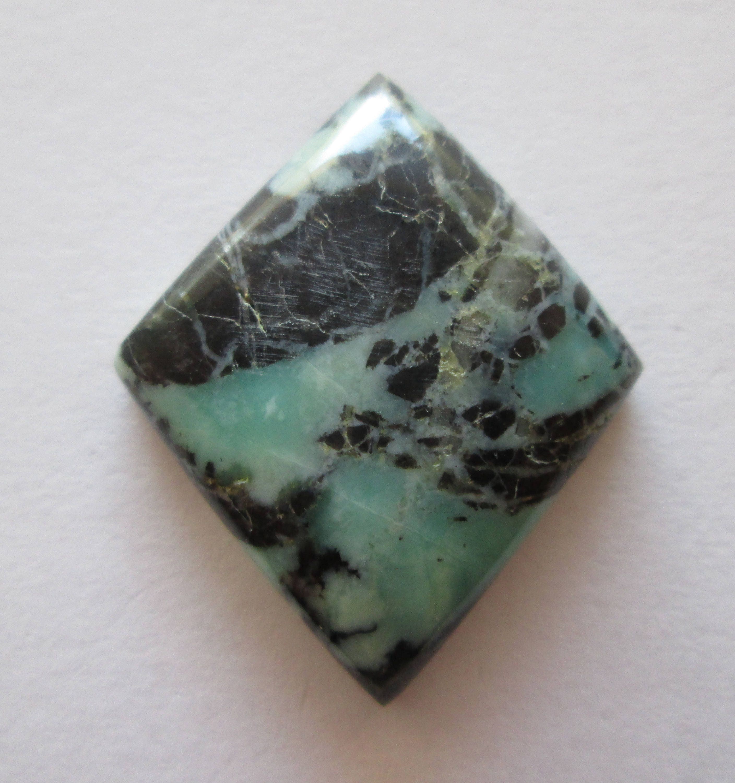 26.5 ct (30x25x6 mm) 100% Natural Vista Grande Variscite Cabochon Gemstone, # DJ 011