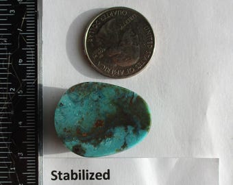 64.7 カラット (30 x 23.5 x 11 mm) 安定化シエラネバダ ターコイズ