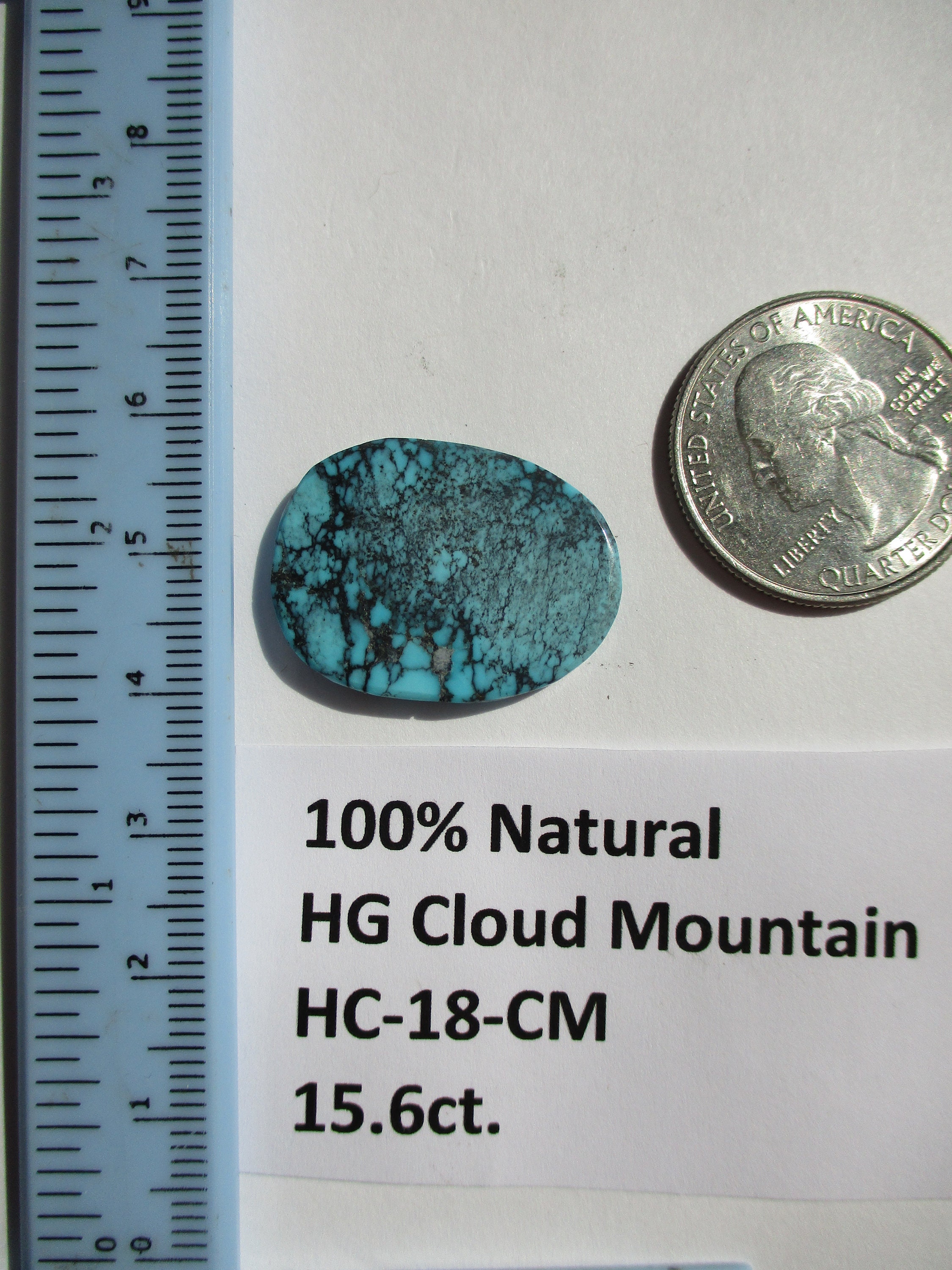 15.6 Ct. (26x19x3 Mm) 100% Natural High Grade Web Cloud