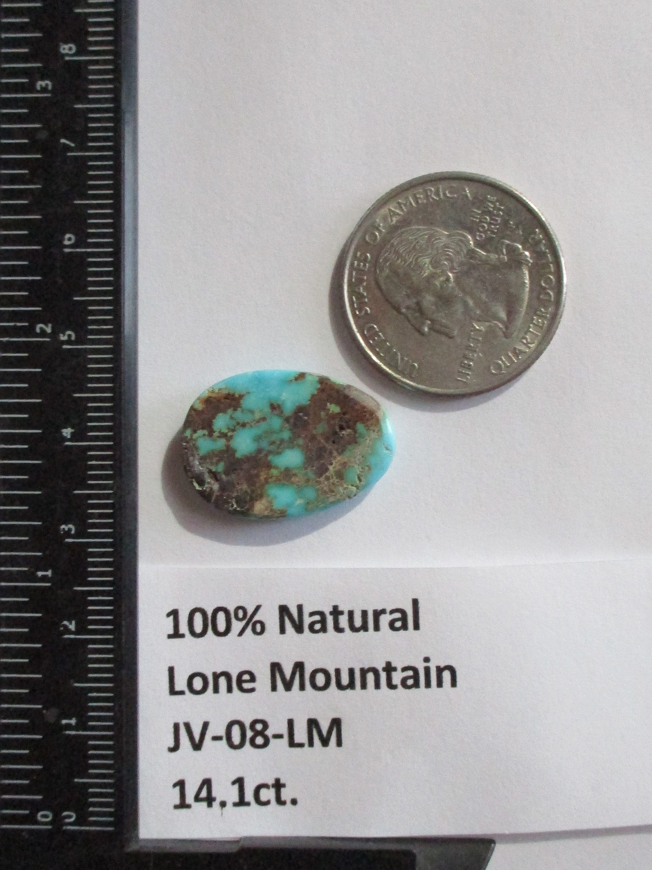 Hi-Grade Lone Mountain Turquoise カボション Natural Lone Mountain Turquoise Cabochon Cluster | Silver Sun