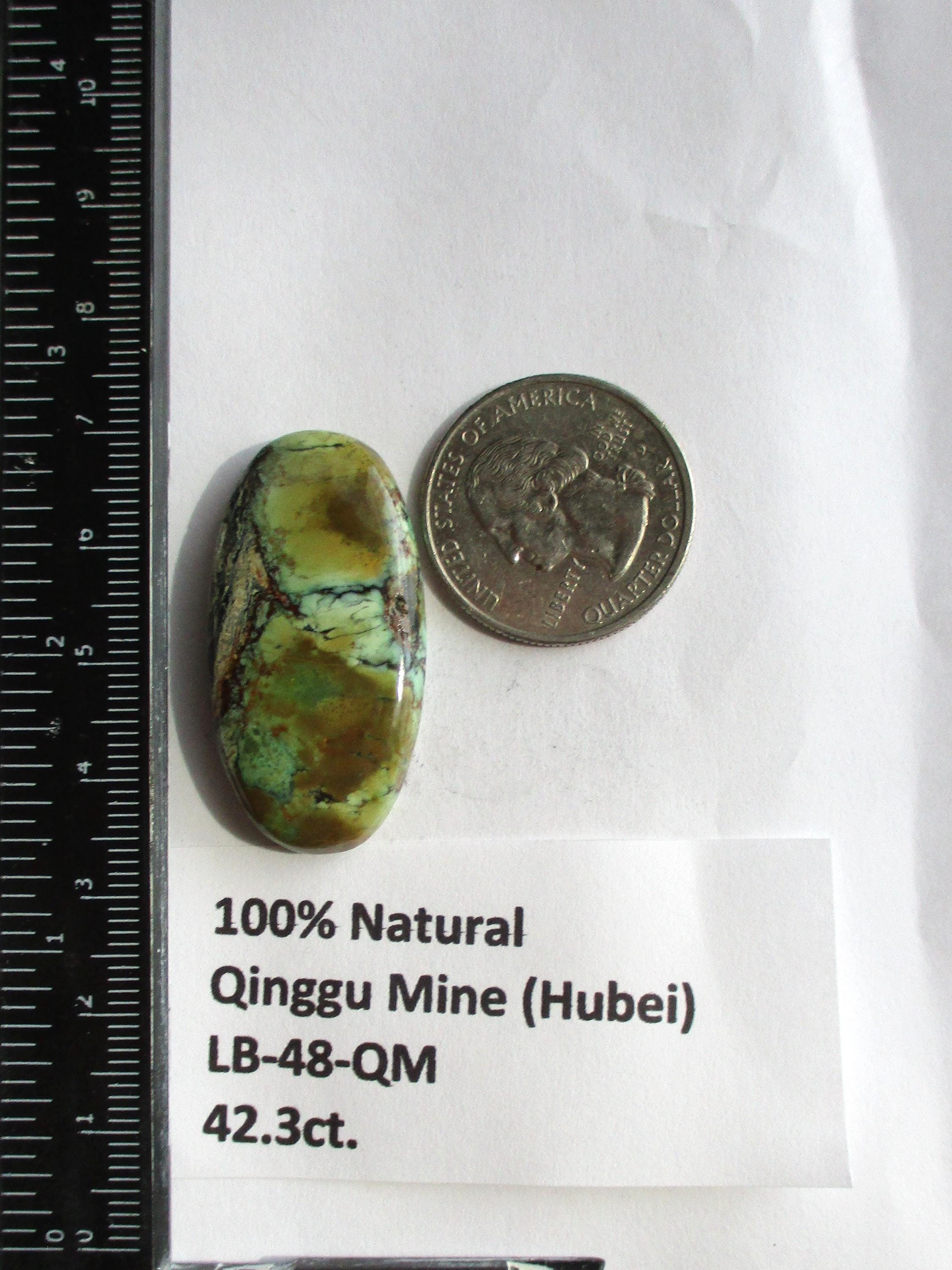 42.3カラット（37x19x7 mm）100％天然ウェブ青谷鉱山（湖北省