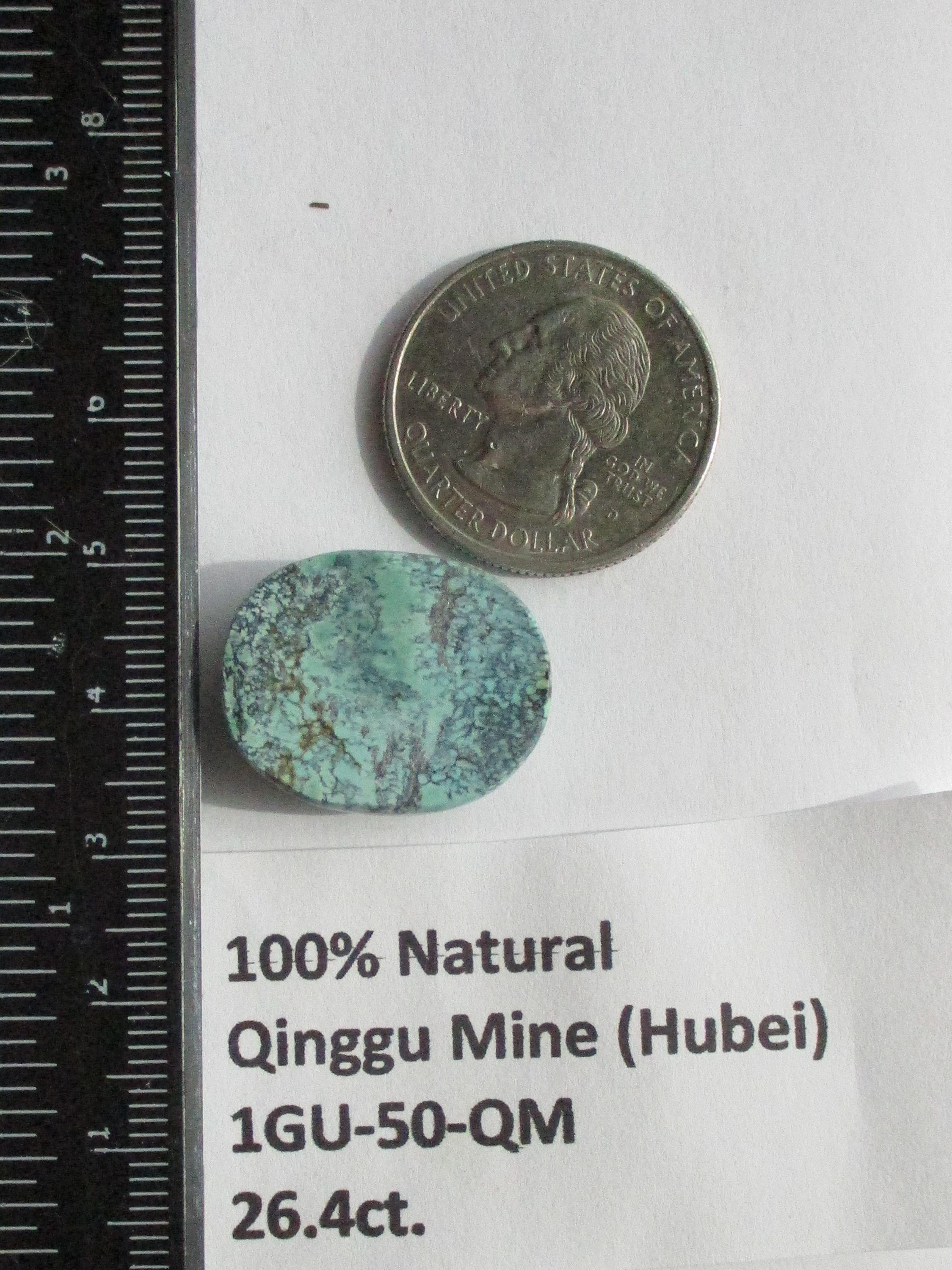 26.4 Ct. (23x18.5x7 Mm) 100% Natural Web Qinggu Mine (hubei
