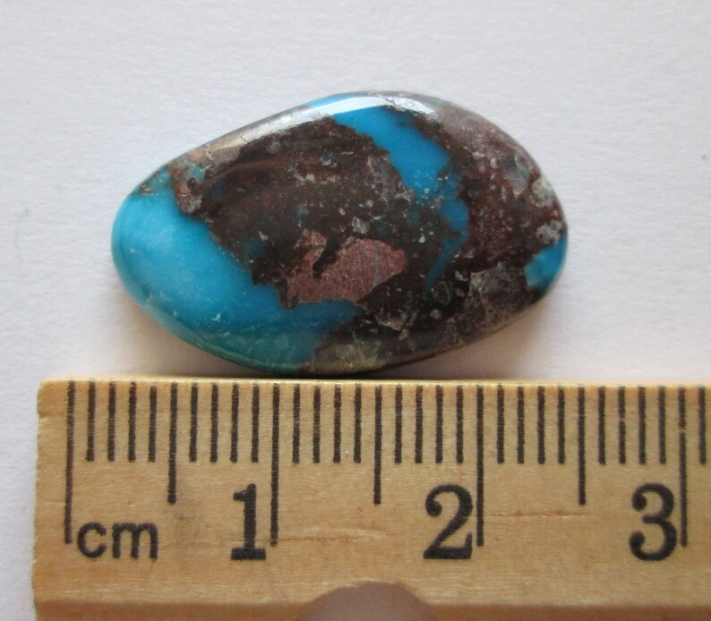 11.90 ct Natural High Grade Bisbee Turquoise Cabochon Gemstone # DR 099
