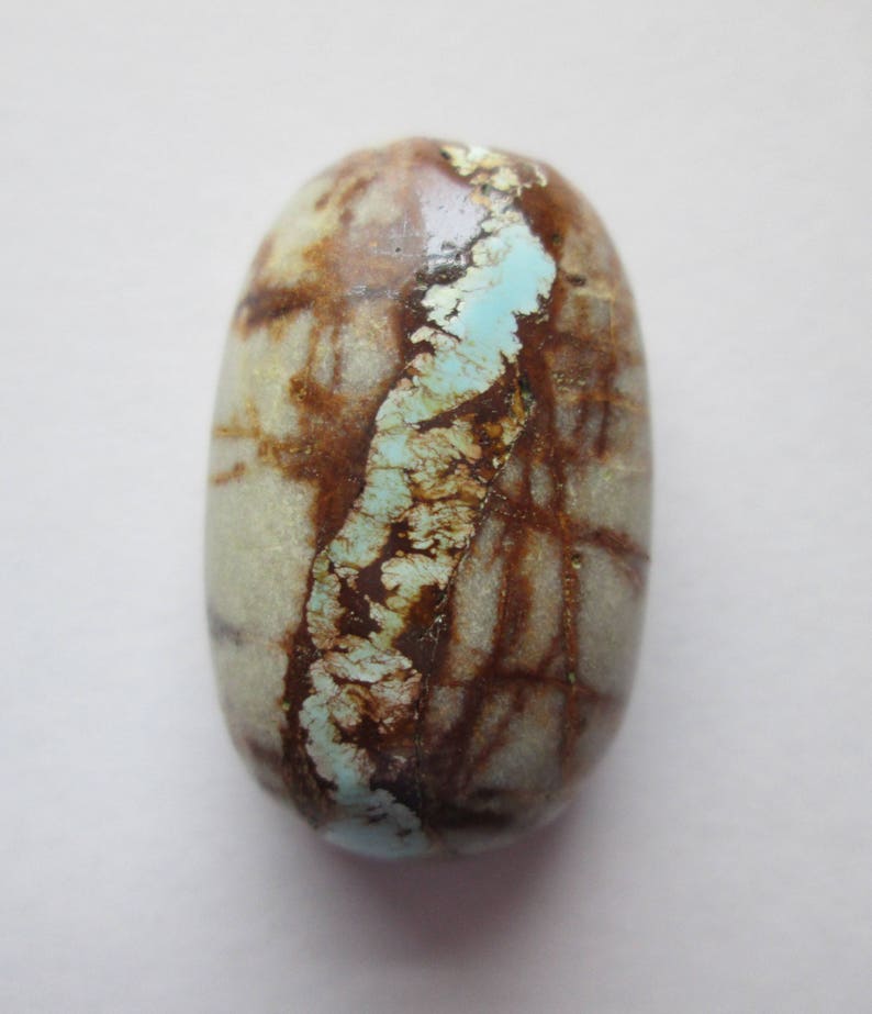 49.60 ct 100/% Natural Royston Ribbon Turquoise Cabochon Gemstone # DV 007