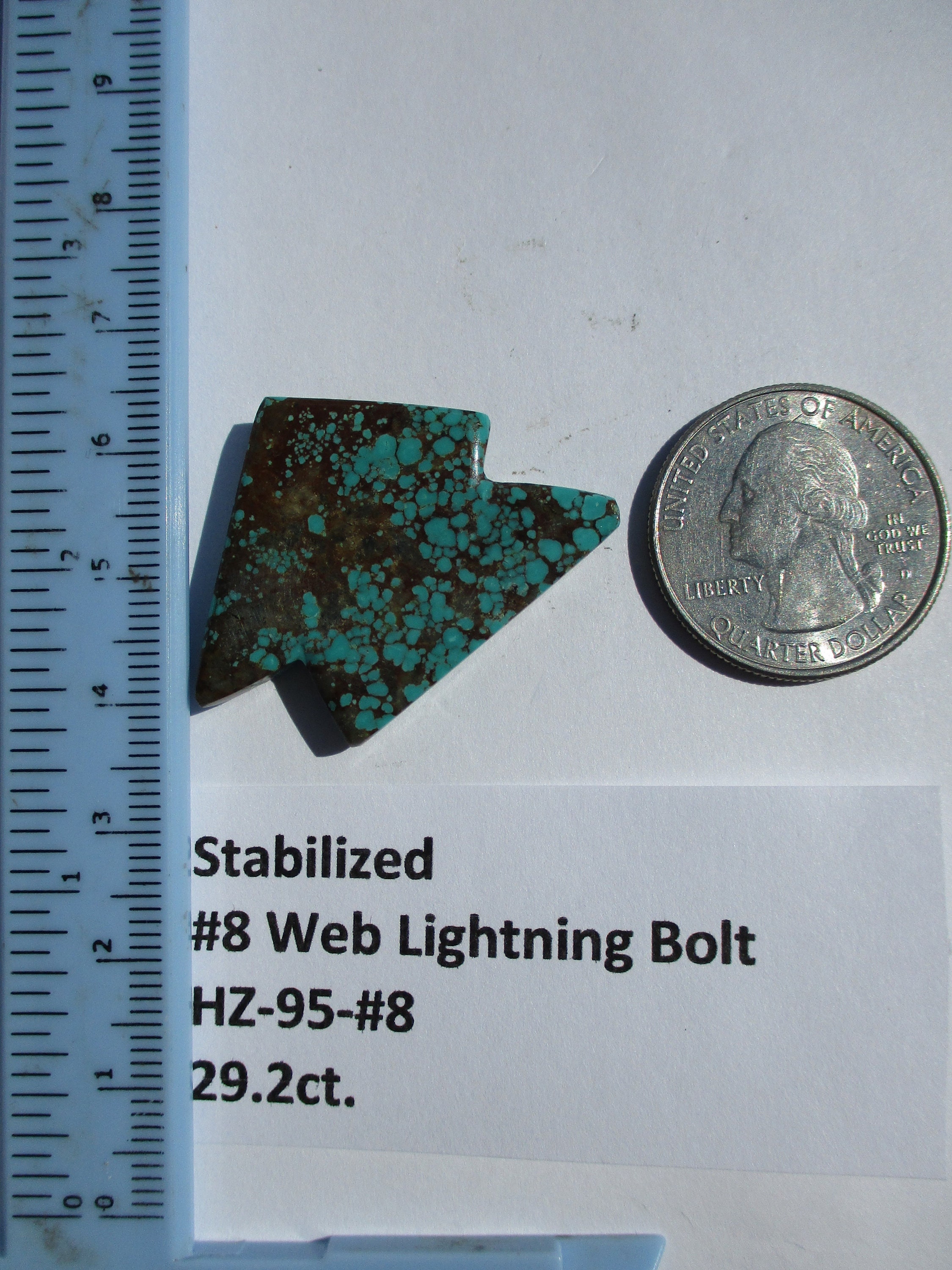 公式 8 Stabilized Mm 37x28x5 Ct 29.2 Web Bolt Lightning Turquoise コレクション