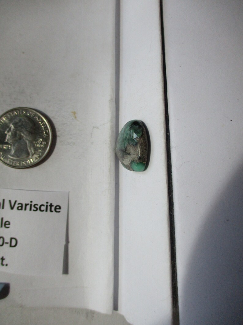 # 2AG 040 S 22x17x5 mm 100/% Natural Damele Variscite Cabochon Gemstone 11.6 ct.