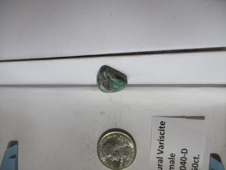 # 2AG 040 S 22x17x5 mm 100/% Natural Damele Variscite Cabochon Gemstone 11.6 ct.