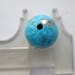 21.80 ct. Stabilized Persian Turquoise Gemstone Bead with Pyrite, # 1AN 039