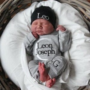 Personalized baby boy romper discount