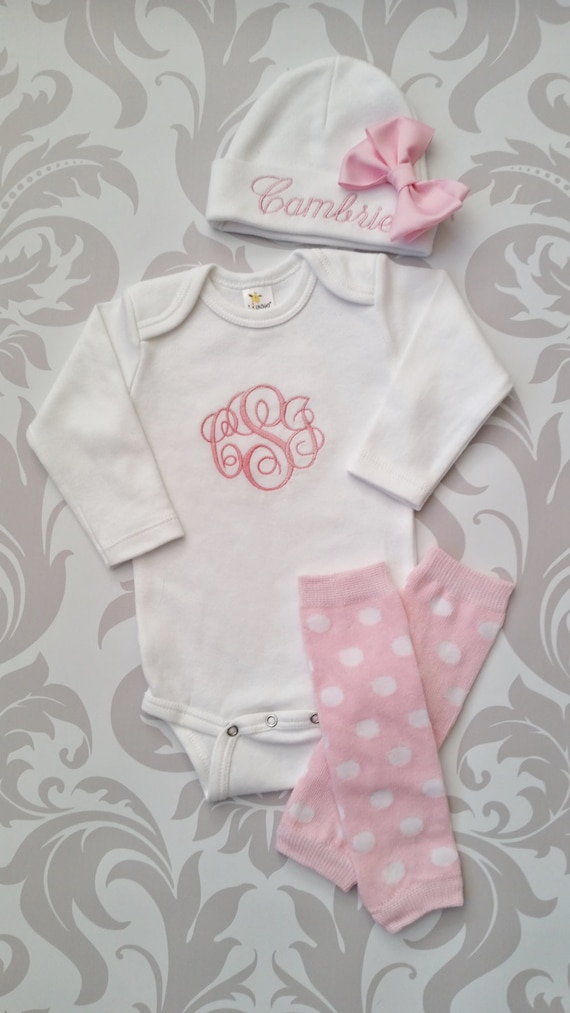 baby girl monogrammed outfits