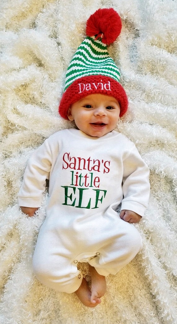 infant boy first christmas outfit