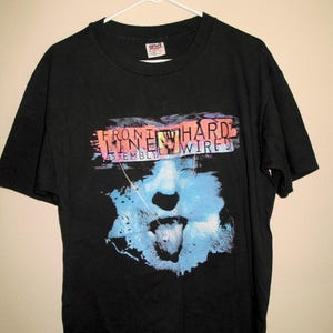 Vintage Front Line Assembly Hard Wired Tour T-Shirt, Dave McKean Art, XL