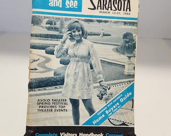 1968 &quot;What to do and see in Sarasota&quot; - &quot;Complete Visitors Handbook Current&quot; Paperback