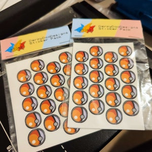 20 Pokeball stickers
