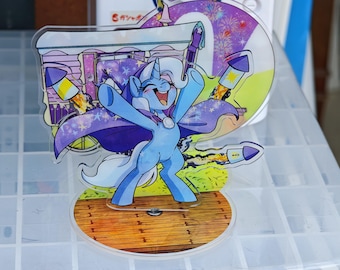 MLP Pony Acrylic Standee Trixie Firework Wagon