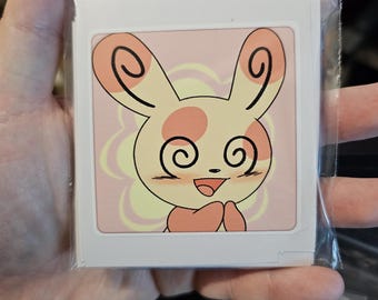 Pokemon spinda waterproof vinyl sticker