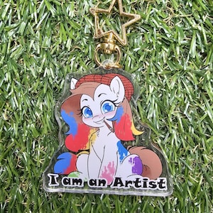 I am an Artist pony sleutelhangers/bedels