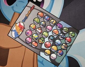 28 Pokeball Stickers