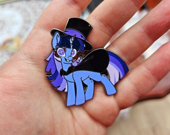 MLP Pony Enamel Pin Badge Flawless Sparklemoon and Trixie Lulamoon