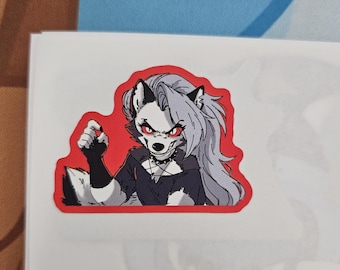 Loona werewolf sticker helluva boss