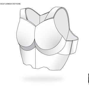 Male Chest Armor pattern for EVA foam