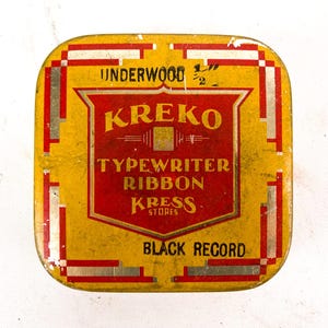 Vintage Typewriter Ink Ribbon Tins