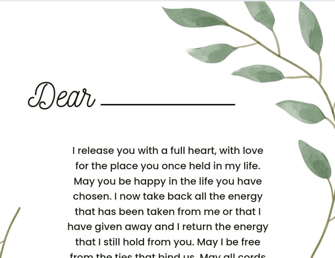 Cord Cutting Exercise Etsy