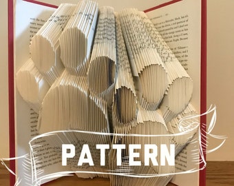 PADRÃO DE ARTE DE LIVRO DOBRADO DE DUAS PATAS DE CÃO - Escultura de livro - presente de primeiro aniversário para ele ou ela - Data de aniversário de marido e mulher - Presente de casamento