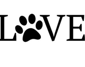 Love Pet Paw Livro Dobrado Arte PADRÃO - Escultura de livro - Presente de primeiro aniversário para ele ou ela - Padrão dobrável de livro - Presente para animais de estimação