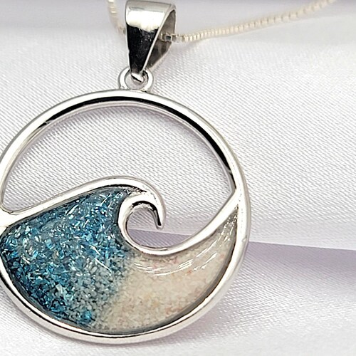 Ocean Wave Necklace Hawaiian Jewelry Beach Gifts Christmas - Etsy