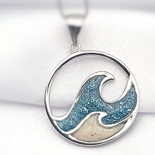 Ocean Wave Necklace Hawaiian Jewelry Beach Gifts Christmas - Etsy