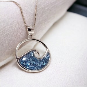 Ocean Wave Necklace Hawaiian Jewelry Mothers Day Jewelry - Etsy