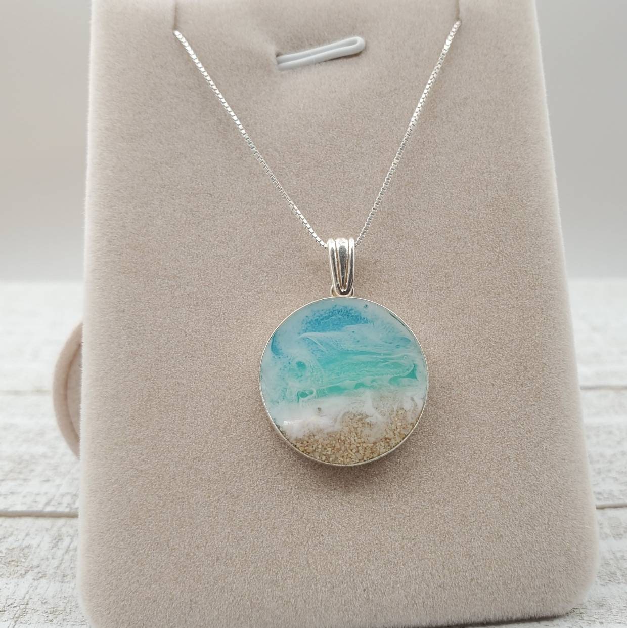 Ocean Necklace, Beach Necklace Jewelry, Beach Gifts, 925 Sterling Silver - Thumbnail 7