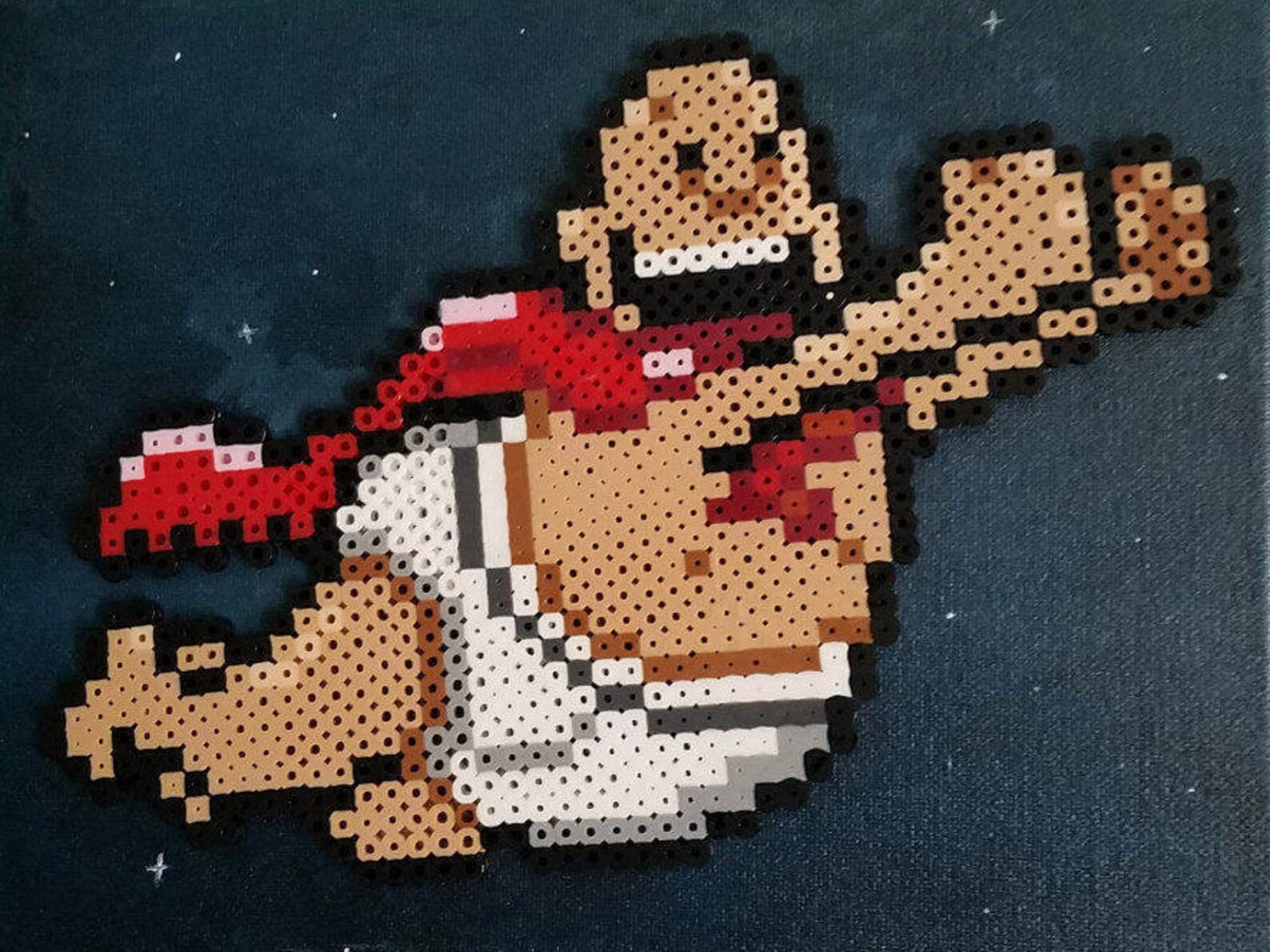 What is the title of this picture ? Captain Underpants Fuse Bead Pattern Perler Beads | Etsy