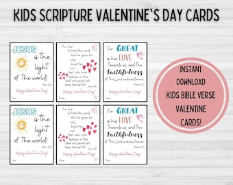 Kids Bible Verse Valentine Cards