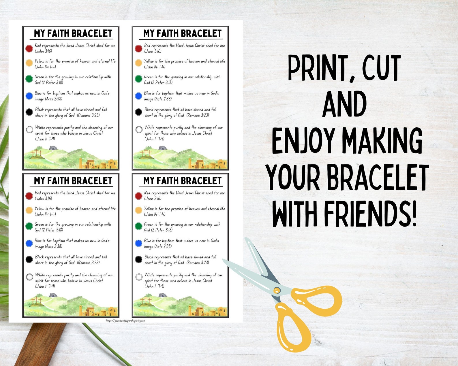 Printable Faith Bracelet Prayer - Il 1588xN.4655672141 Hatf 